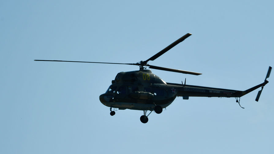 Вертолет Ми-2 упал во время взлета на Украине
