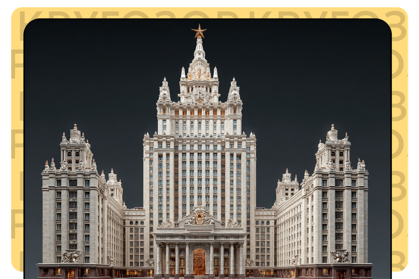 Несуществующее здание! Создано нейросетью на основе набора отличительных характеристик стиля.