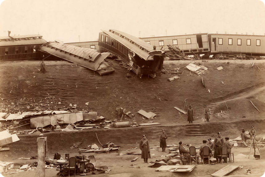 Катастрофа императорского поезда 17 октября 1888 года. Борки