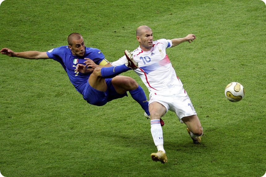Фабио Каннаваро и Зинедин Зидан, 2006 год